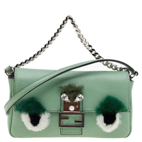 fendi micro monster baguette.